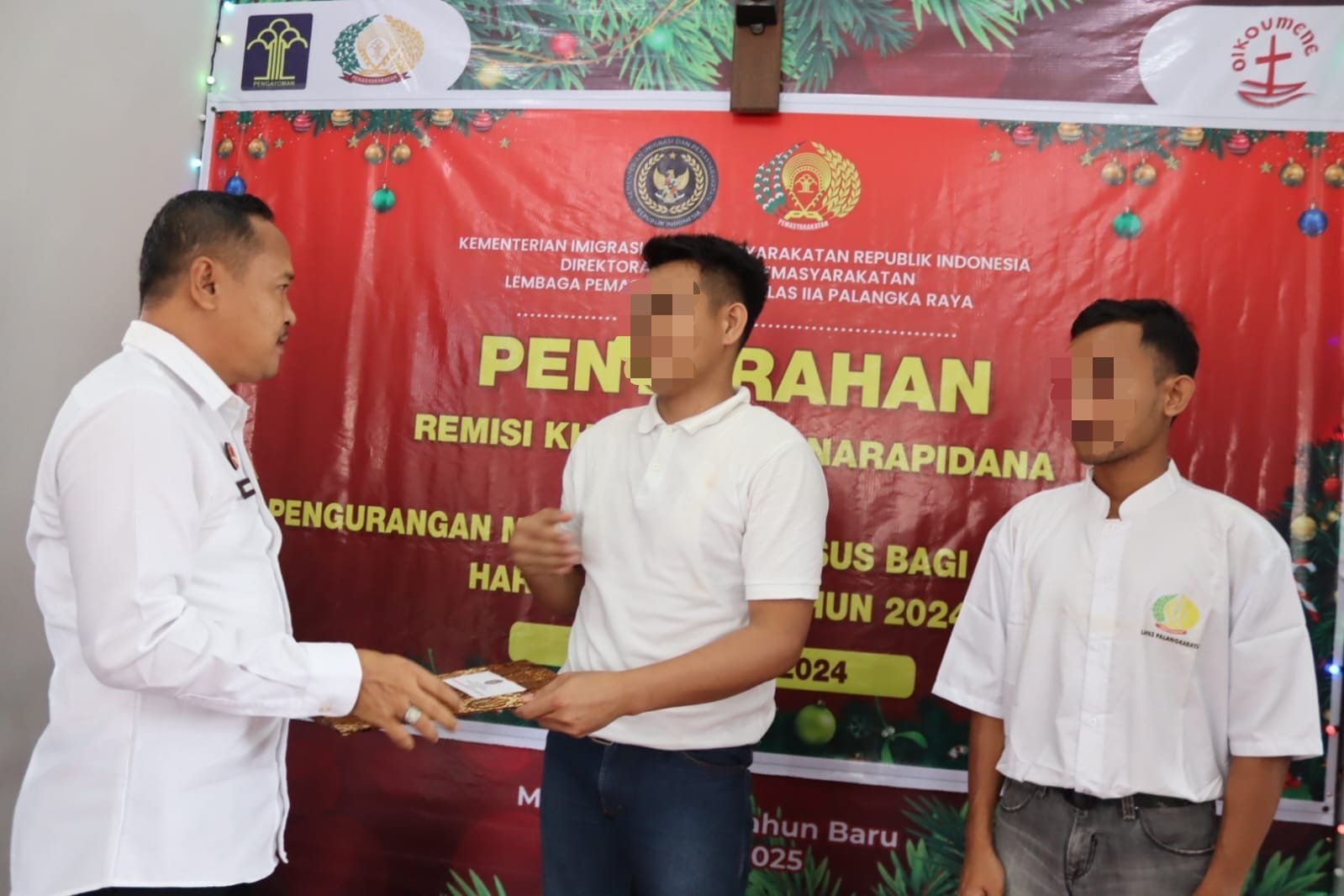 Sukacita Natal, 86 Warga Binaan Lapas Palangka Raya Terima Remisi