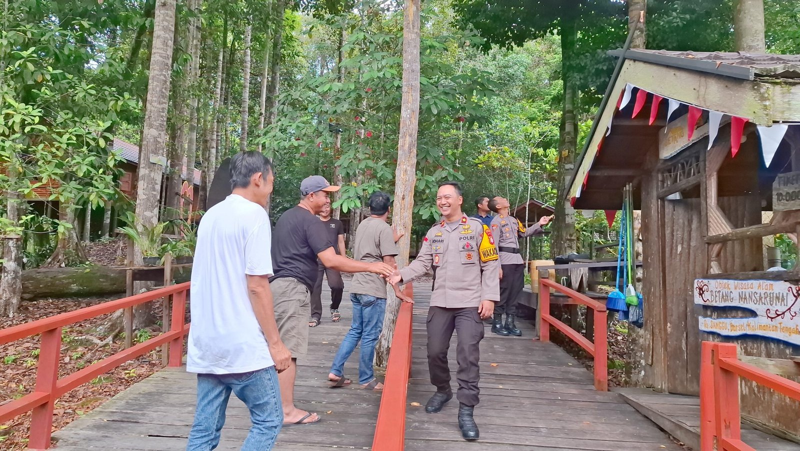 Polres Barsel Patroli Area Wisata Desa Sanggu
