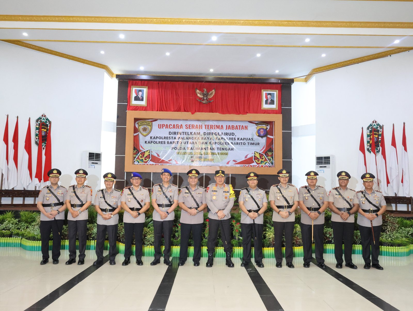 Kapolda Kalteng Pimpin Sertijab 2 PJU dan 4 Kapolres Resmi Berganti