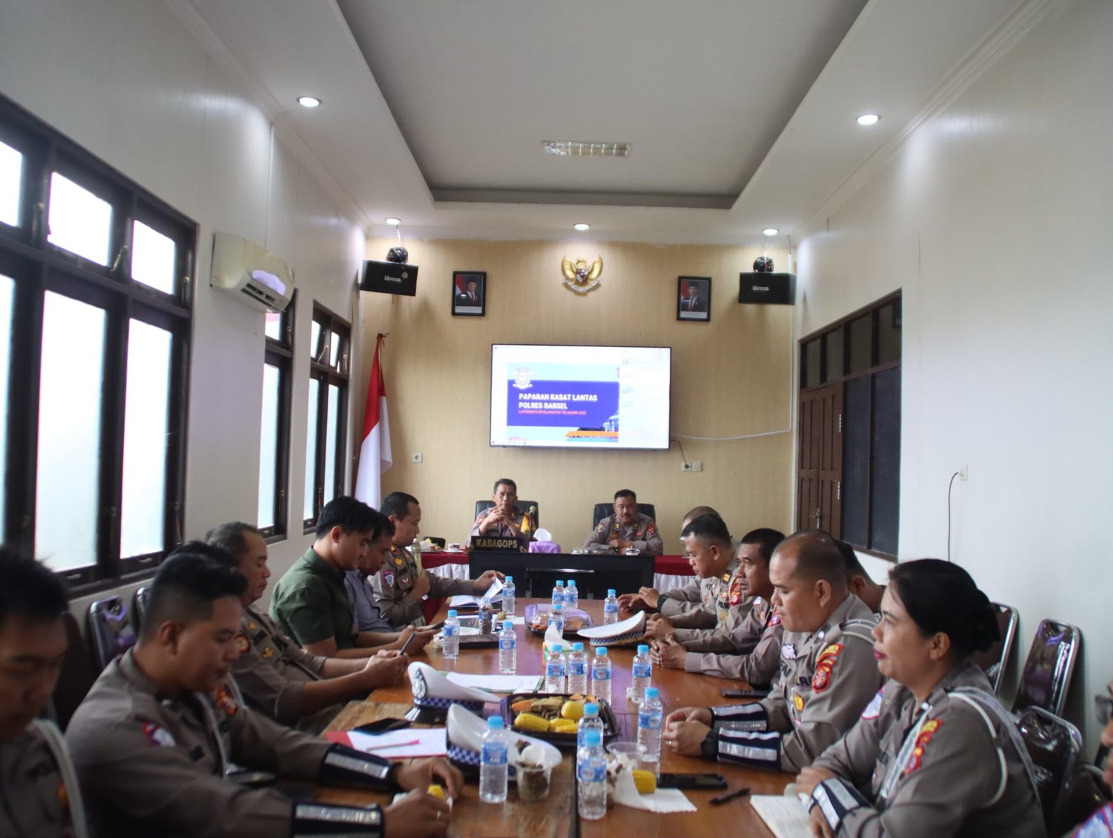 Polres Barsel Gelar Latpraops Kesiapan Operasi Keselamatan Telabang 2025