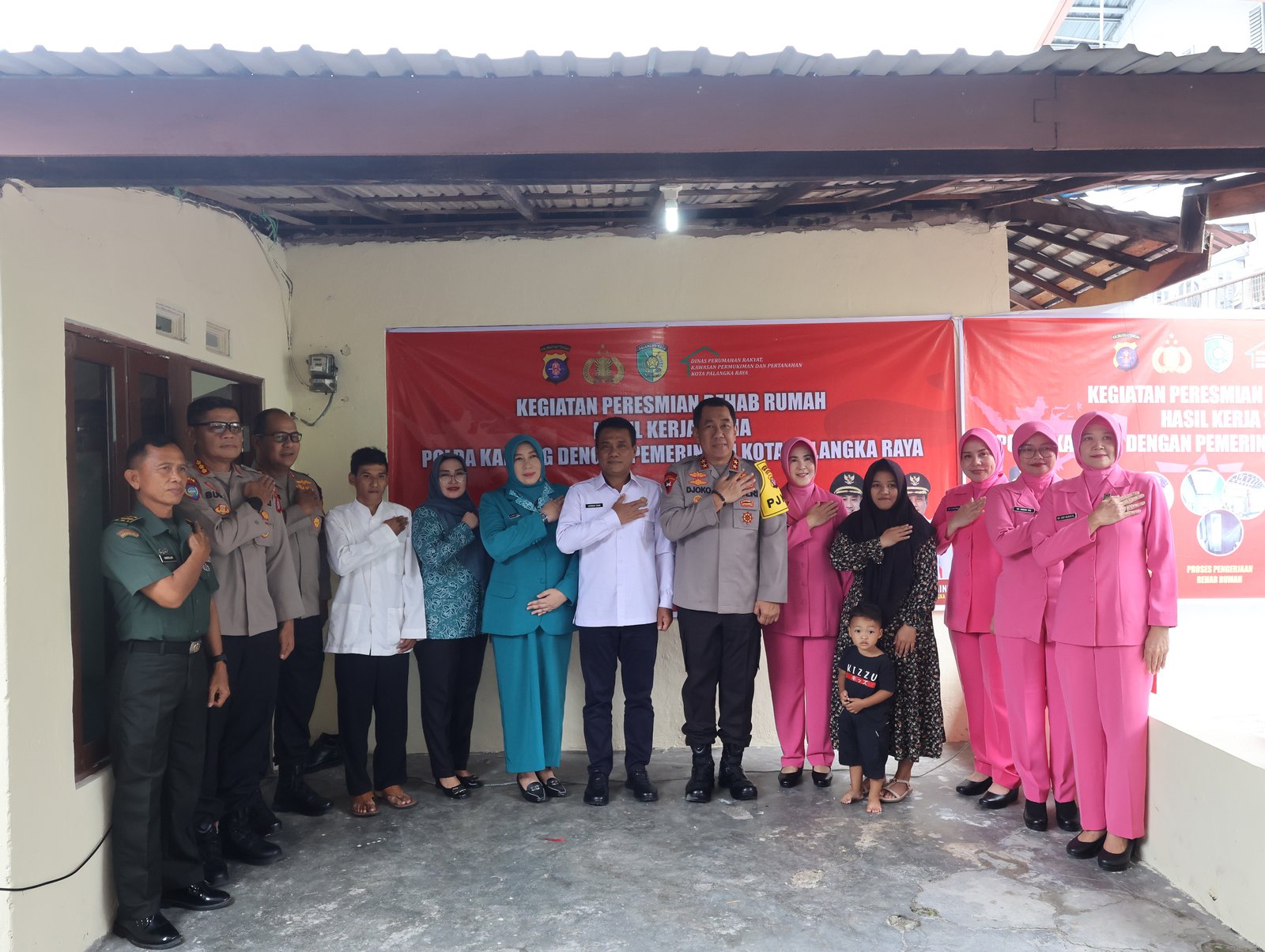 Program Bedah Rumah, Polda Kalteng Kolaborasi Pemkot Palangka Raya