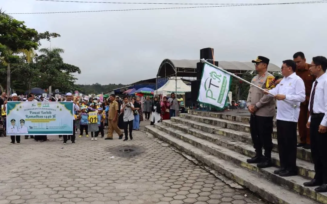 Sambut Bulan Suci Ramadhan dengan Semangat Kebersamaan, Pemkab Gumas Pawai Tarhib