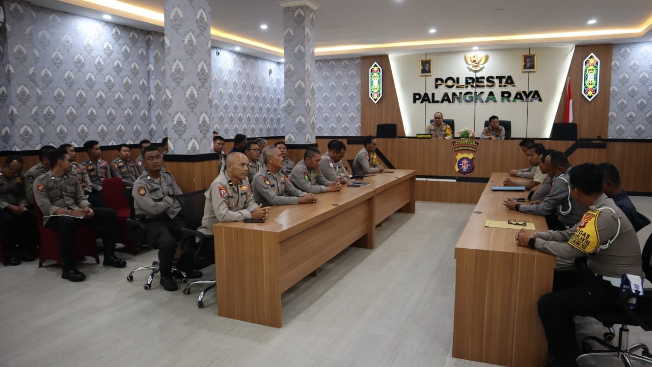 Polresta Palangka Raya Gelar Latpraops Awali Operasi Ketupat Telabang 2025