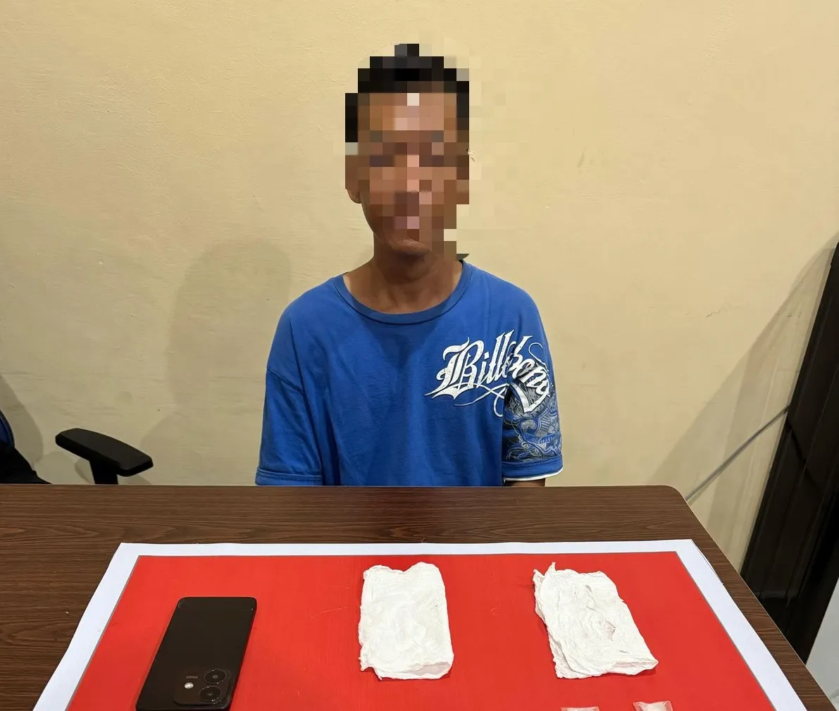 Satresnarkoba Polresta Palangka Raya Berhasil Amankan Pria Simpan 2 Paket Sabu