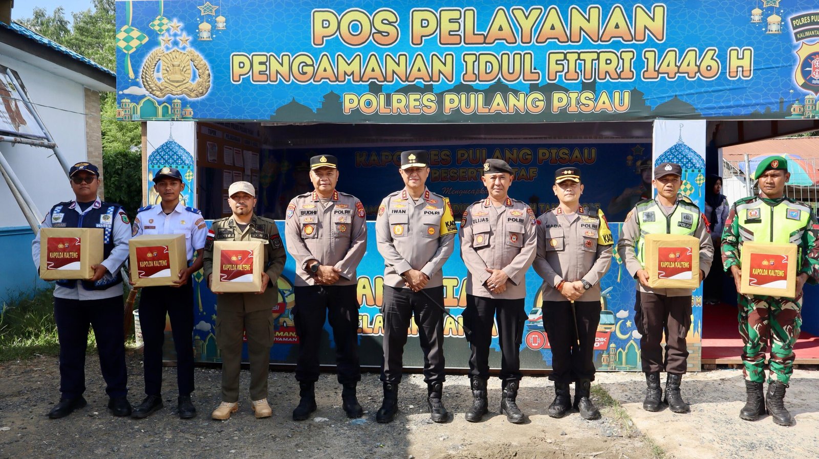 Arus Balik Lebaran Aman, Kapolda Kalteng Cek Pos Pengamanan