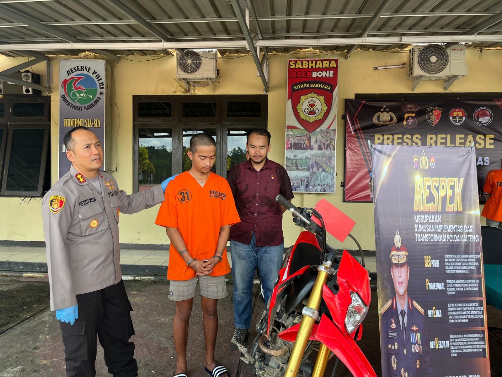 Satreskrim Polres Gunung Mas Berhasil Tangkap Residivis Kasus Pencurian