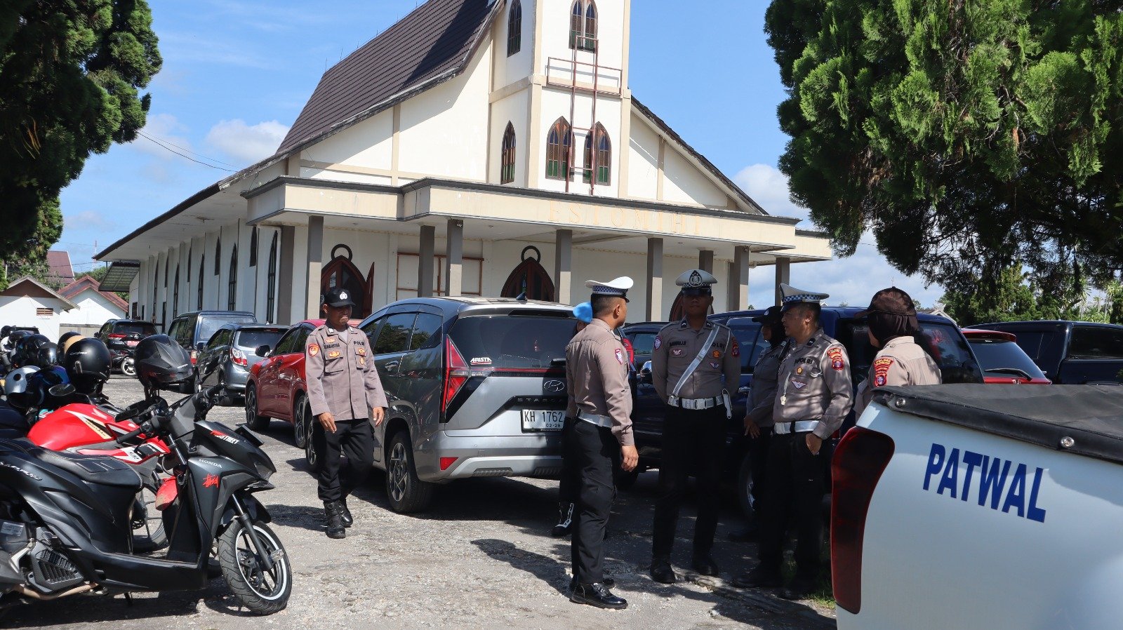 Polres Gumas Pastikan Keamanan Ibadah Kenaikan Yesus Kristus