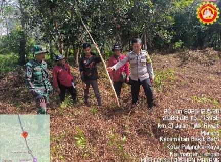 Polsek Bukit Batu Perkuat Sinergi Cegah Karhutla di Kelurahan Marang