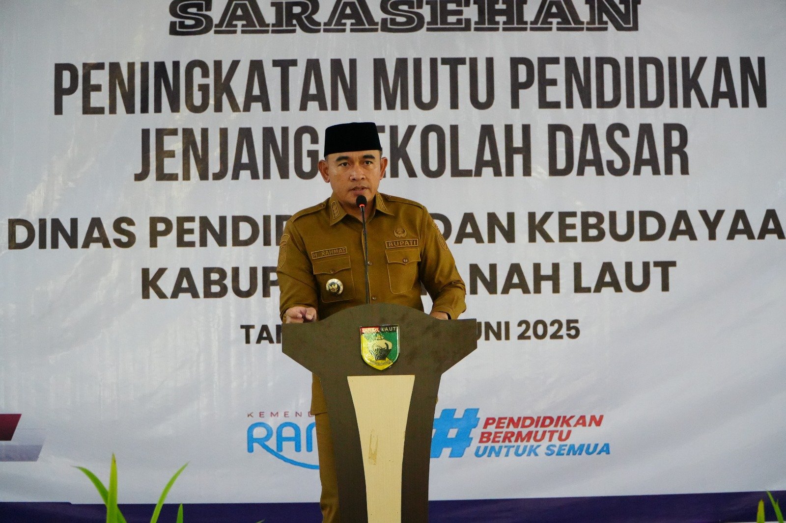 Disdikbud Gelar Peningkatan Mutu Pendidikan, Bupati Tala Tegaskan Pendidikan Terus Maju 