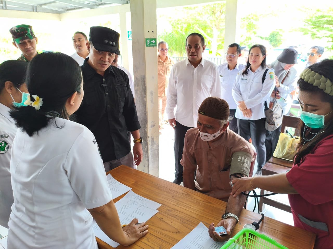 Rangkaian Harjad Kabupaten Pulpis, Bupati Rifa’i Cek Kegiatan Pengobatan Gratis