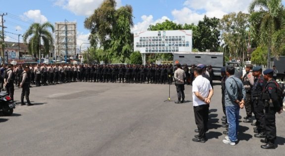 Pengamanan Aksi Massa, Kabagops Polresta Ingatkan Personel Profesional dan Humanis