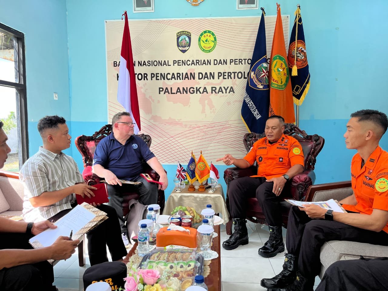 Kepala Kantor SAR Palangka Raya Terima Kunjungan Kedutaan Besar Inggris