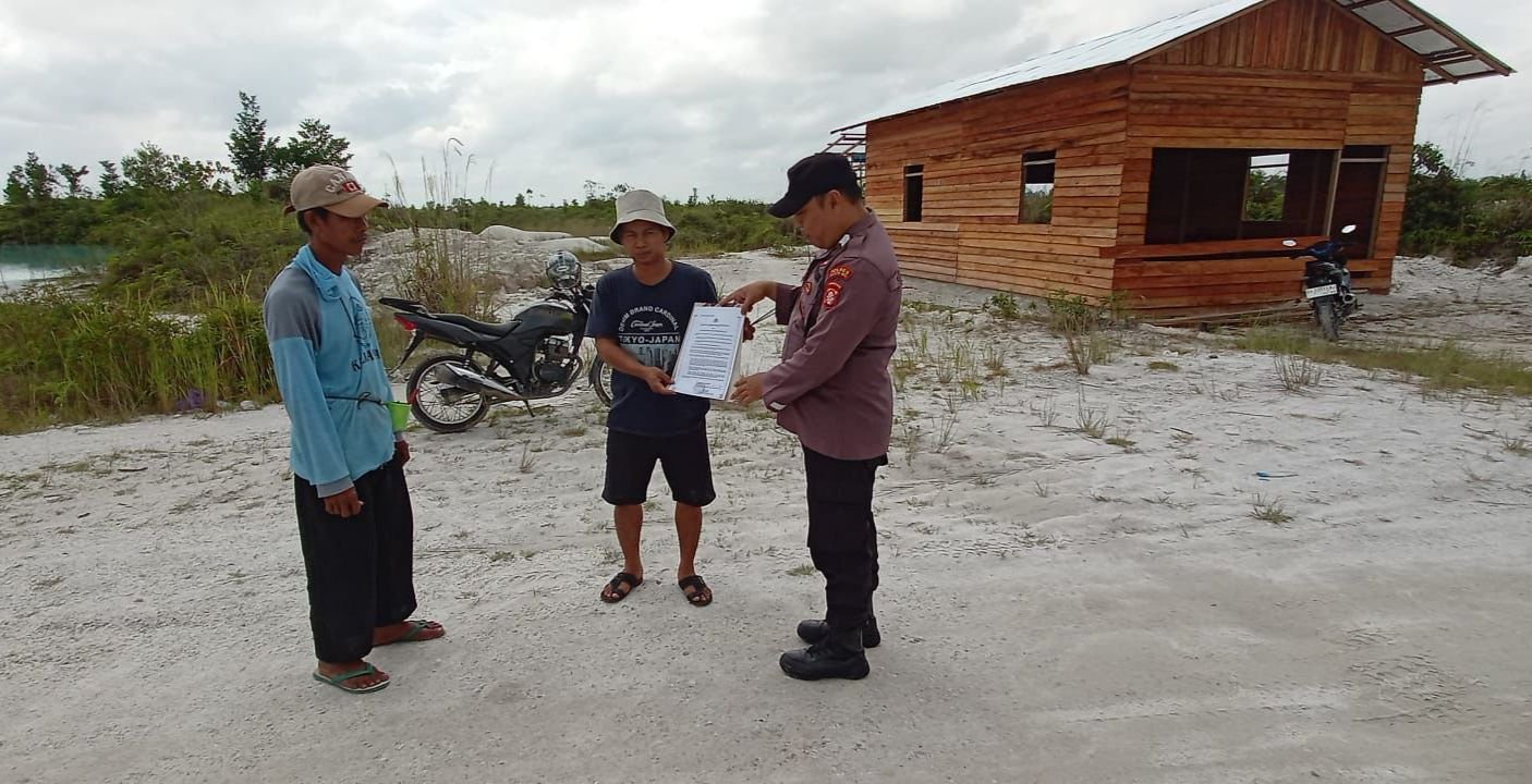 Edukasi Warga, Polres Gumas Sampaikan Bahaya Karhutla dan Konsekuensi Hukum