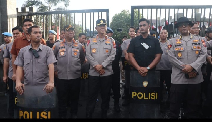 Berakhir Aman dan Kondusif, Polresta Tuntaskan Pam Aksi Damai di Mapolda Kalteng