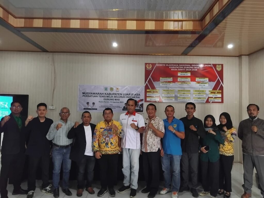 Hasil Muskablub, Nopriaman Nakhodai PTMSI Gunung Mas Masa Bakti 2025-2029