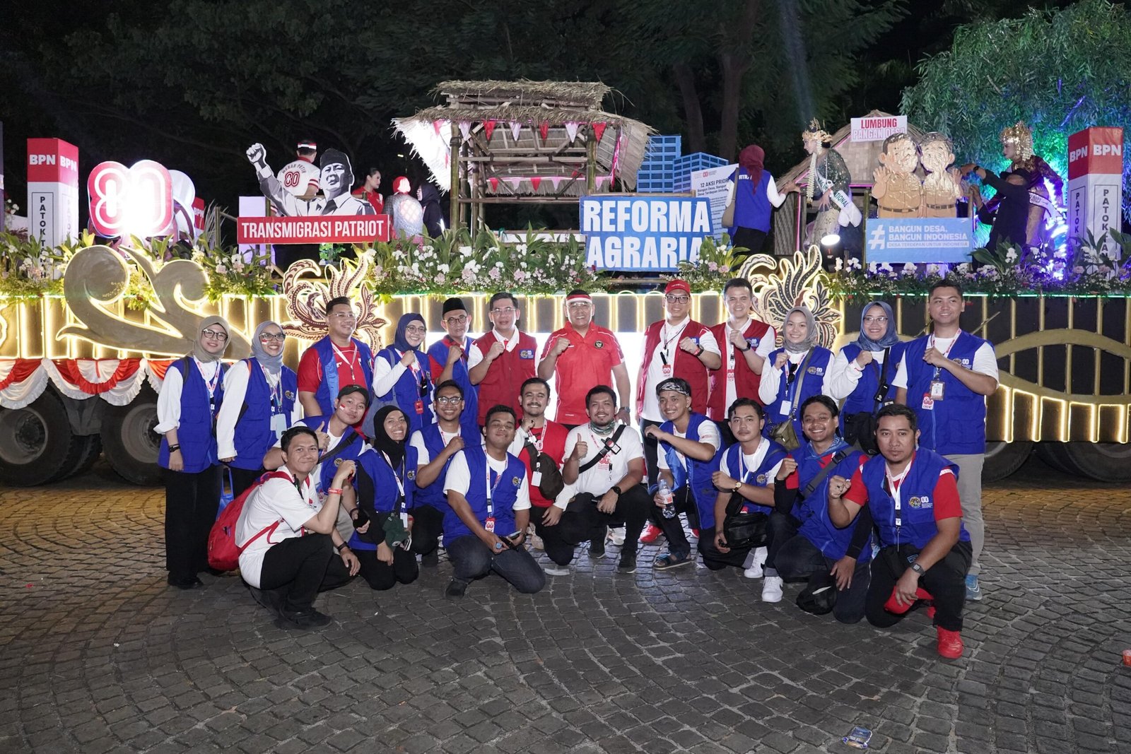 Lewat Karnaval HUT ke-80 RI, Menteri ATR/Kepala BPN Sampaikan Makna Kemerdekaan