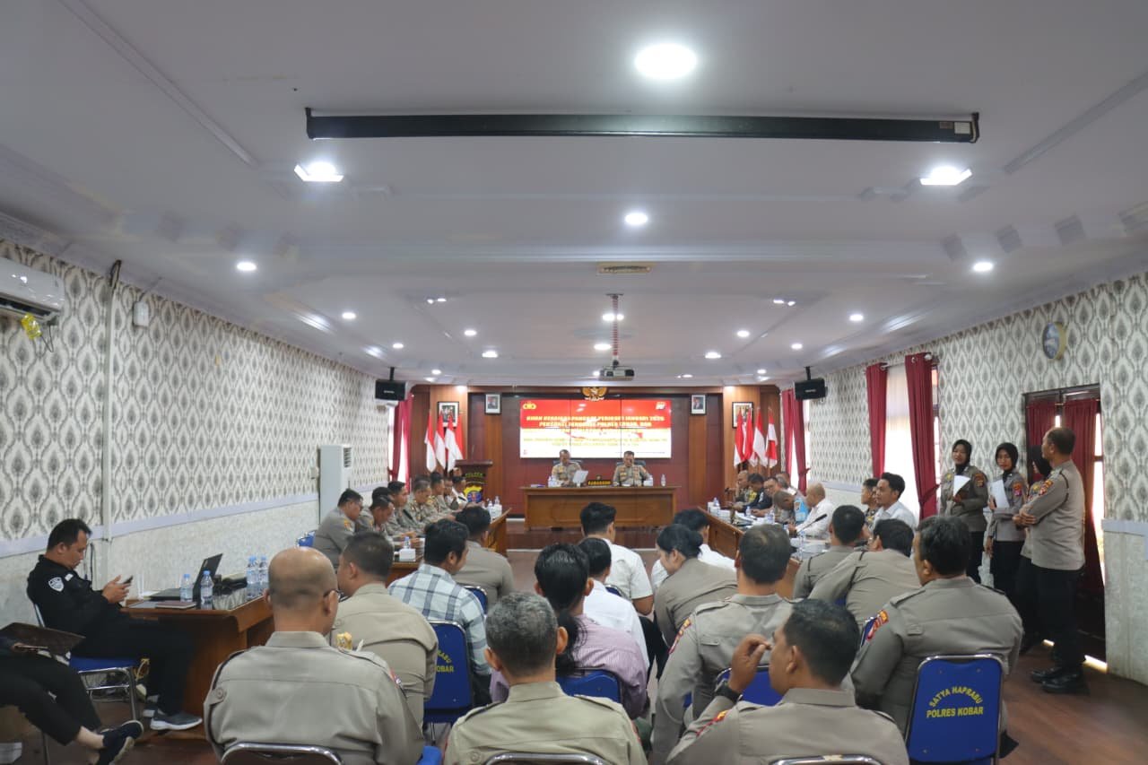 Polres Kobar Gelar Ujian Kenaikan Pangkat Untuk Personelnya