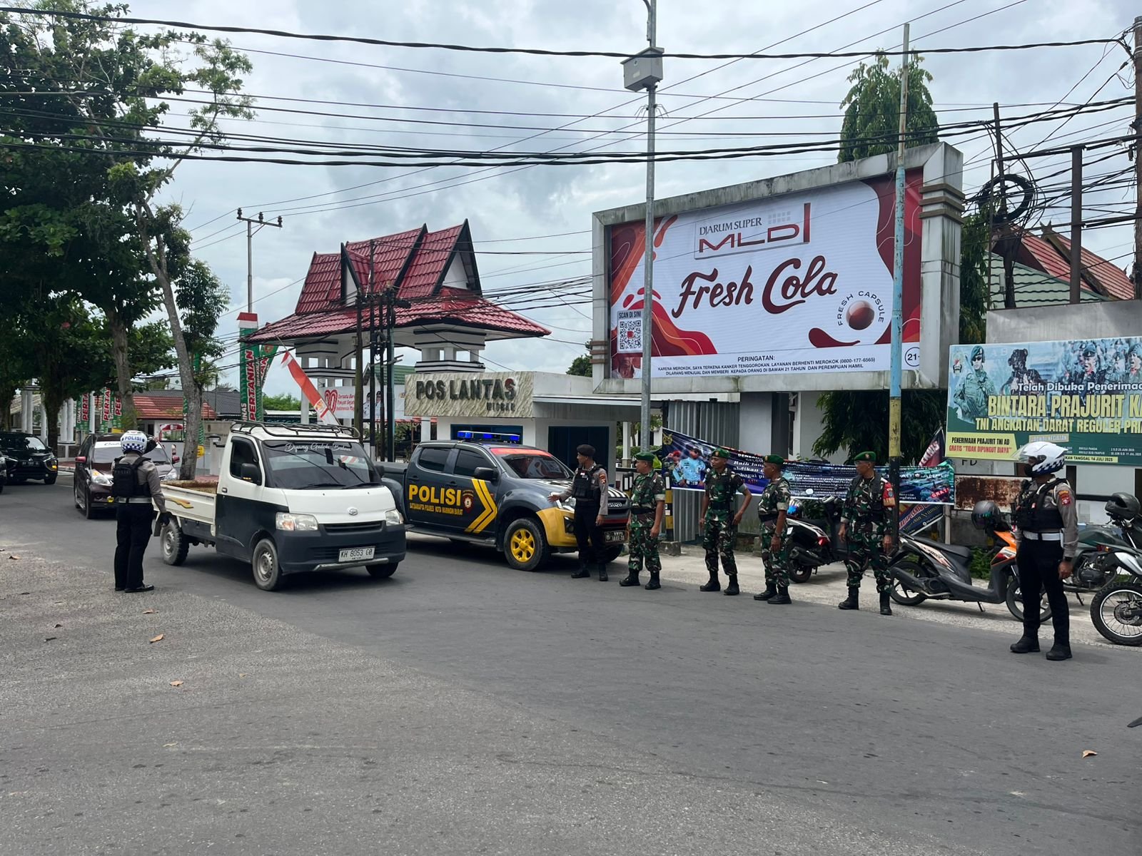 Jaga Sitkamtibmas Tetap Kondusif, Polres Kobar Gelar Patroli Gabungan