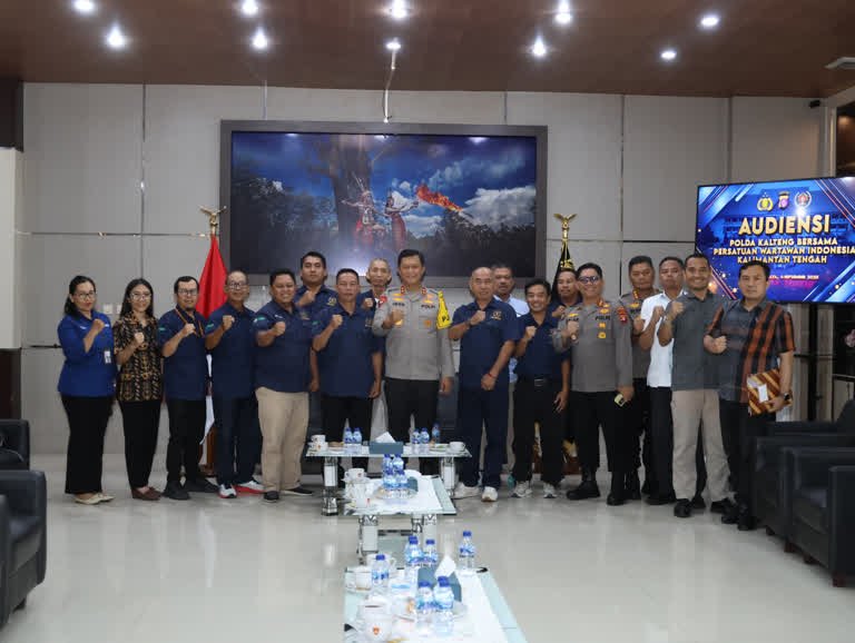 PWI dan Polda Kalteng Perkuat Sinergisitas, Siap Kolaborasi Gelar Pelatihan Jurnalistik