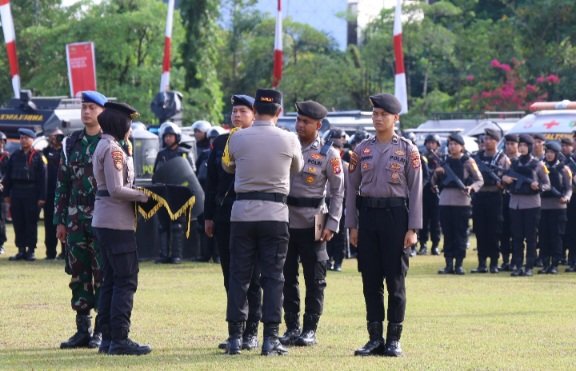 Fokus Pemulihan Kamtibmas, Polda Kalteng Gelar Apel Operasi Aman Nusa I Telabang 2025