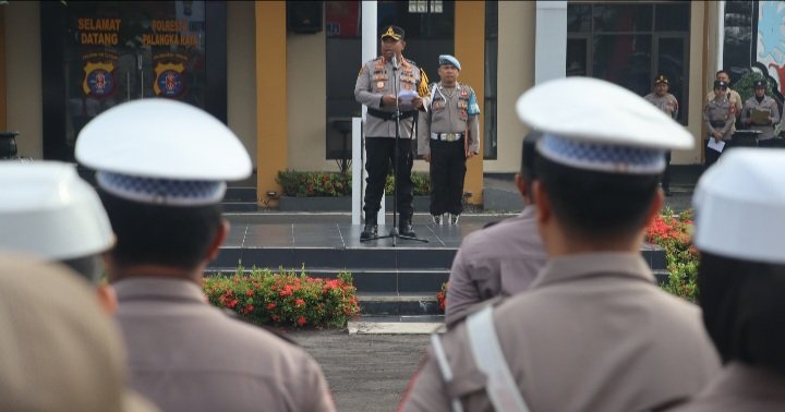 Komitmen Nol Pelanggaran, Kapolresta Palangka Raya Tegaskan Perketat Wasdal Personel
