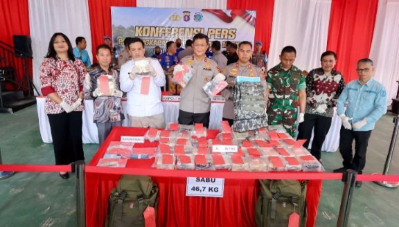 Polres Lamandau Gagalkan Peredaran 46,7 Kg Sabu Lintas Provinsi, Kapolda: Selamatkan 885 Ribu Jiwa