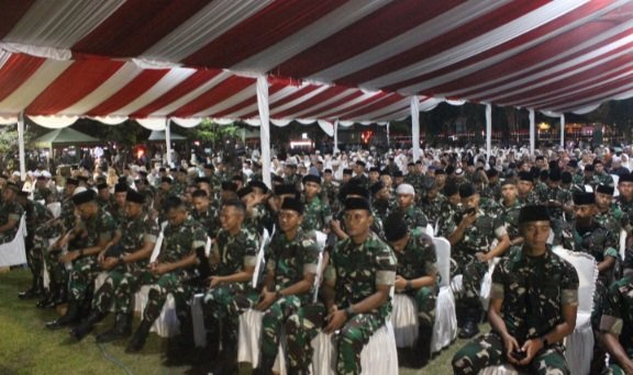 Anggota Kodim 1016/Plk Hadiri Peringatan Maulid Nabi Muhammad SAW 1447 H/2025 M