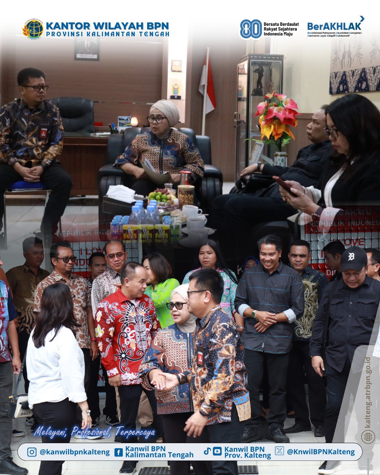 Kunjungi Kantah Kapuas, Kakanwil BPN Kalteng Fitriyani Hasibuan Sampaikan ini