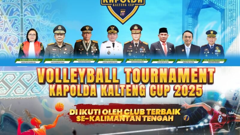 Ayo Saksikan, Polda Kalteng Gelar Turnamen Voli Kapolda Cup 2025