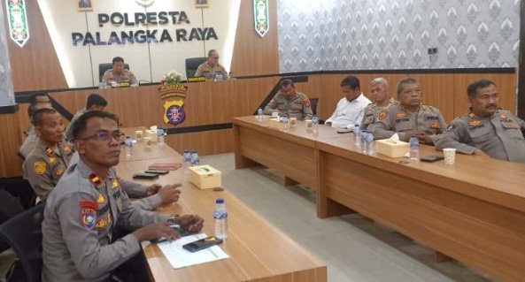 Kapolresta Ikuti Paparan Data Tanaman Jagung di Polda Kalteng