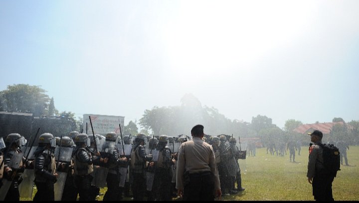 Latihan Gabungan Sispamkota, Kapolda: Wujud Komitmen Jaga Harkamtibmas Bumi Tambun Bungai