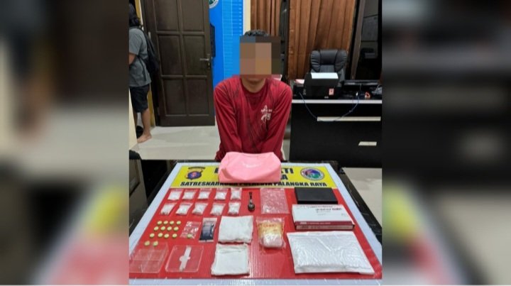 Polisi Ringkus Pemuda dan 49,63 gram Sabu-15 butir Ekstasi