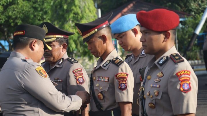 Kapolresta Palangka Raya Pimpin Sertijab Pejabat Utama dan Kapolsek