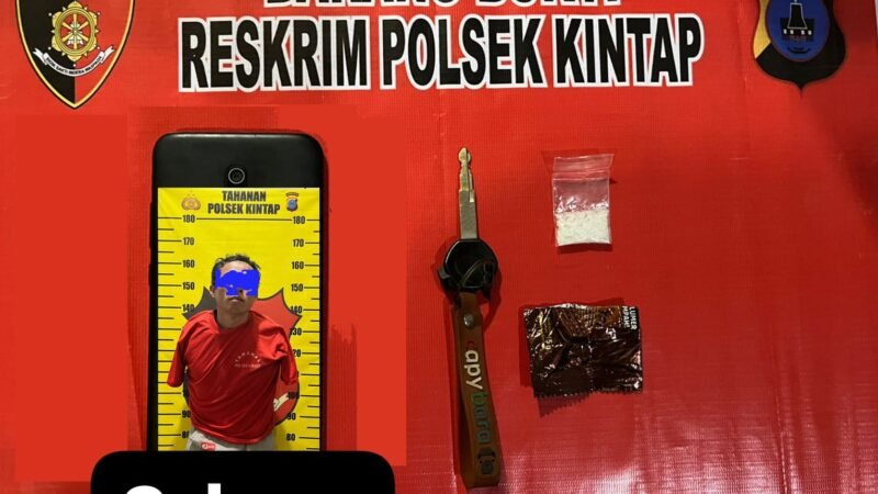 Polsek Kintap Berhasil Tangkap S, Terlibat Kasus Narkoba
