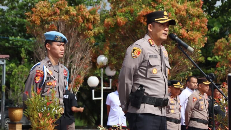 Pimpin Apel Akbar Kebangsaan, Kapolres Gumas Ajak Semua jaga Kamtibmas