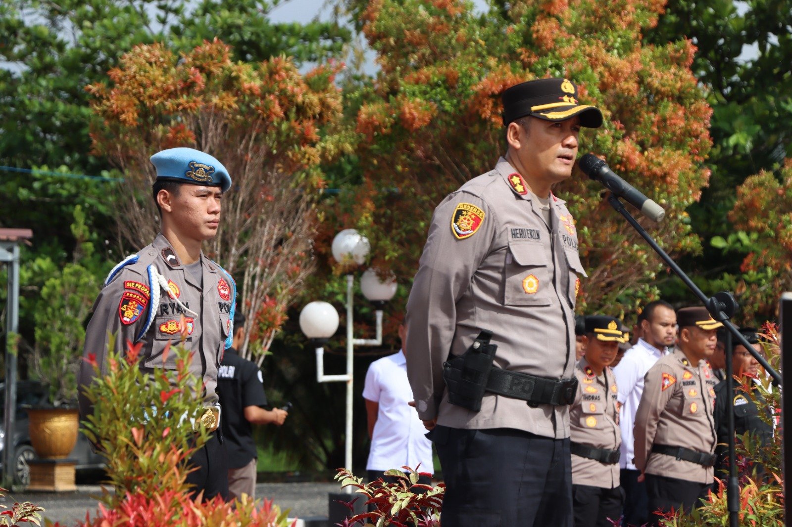 Pimpin Apel Akbar Kebangsaan, Kapolres Gumas Ajak Semua jaga Kamtibmas