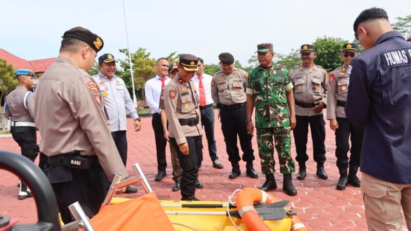 Kesiapsiagaan Bencana, Polres Gumas Gelar Apel Gabungan
