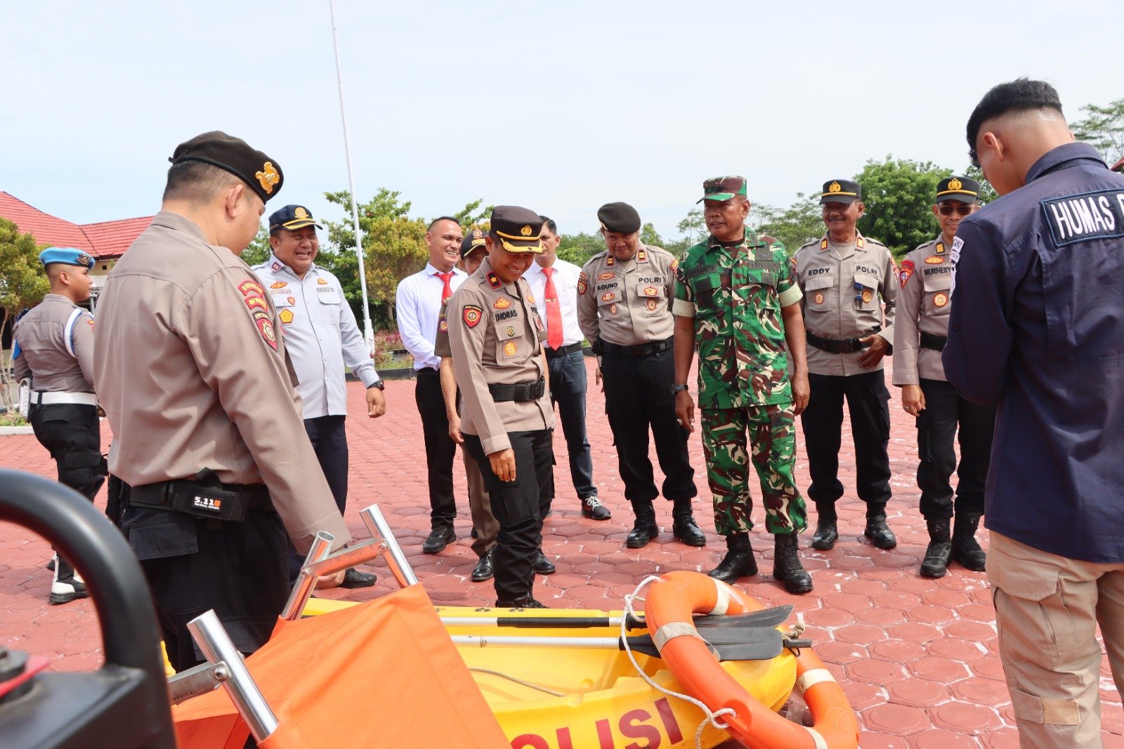Kesiapsiagaan Bencana, Polres Gumas Gelar Apel Gabungan