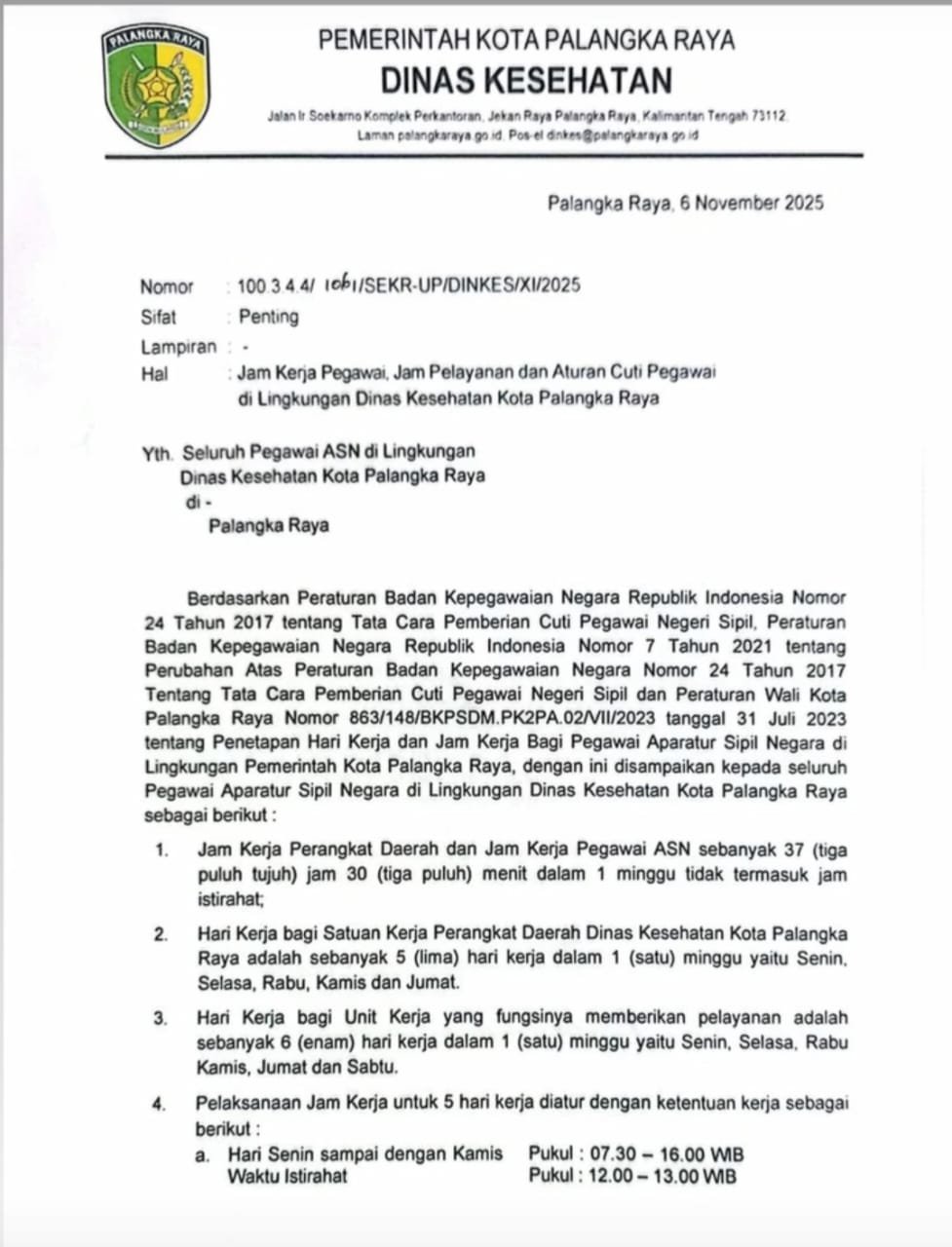 Layanan Puskesmas Diperpanjang Hingga Pukul 16.00 WIB