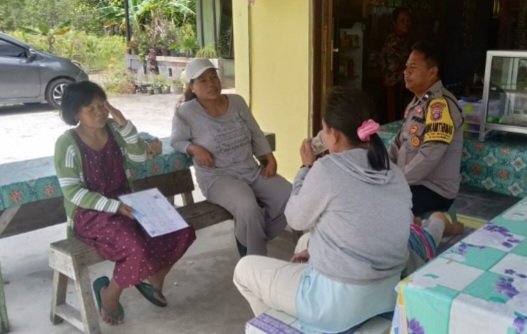 Polsek Rakumpit Gencar Sosialisasikan Tolak Judi Online di Petuk Barunai