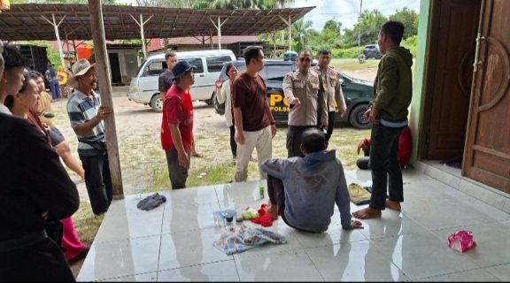 Polsek Bukit Batu Respon Cepat Tangani Laka Tunggal di Jalan Tjilik Riwut