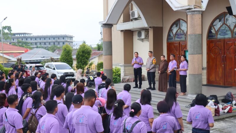 Kapolres Kobar Beri Pesan Kebersamaan Saat Melepas Kontingen Pesparani ke Ajang Provinsi