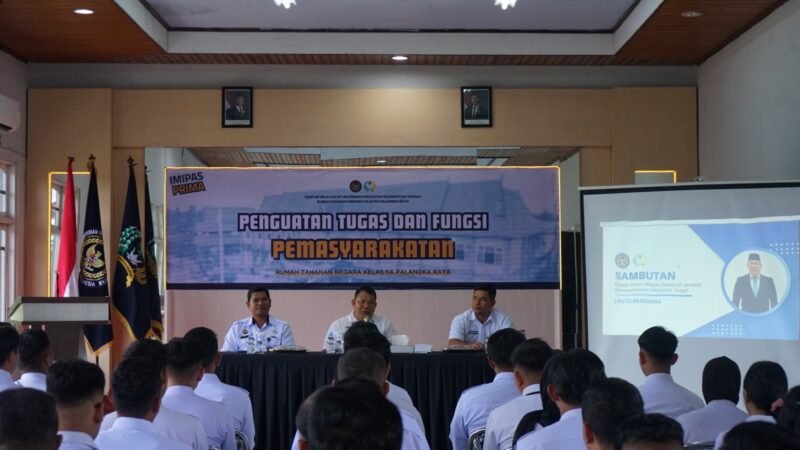 Rutan Palangka Raya Mantapkan Integritas Lewat Penguatan Tugas Pemasyarakatan dari Kakanwil Kemenkumham Kalteng