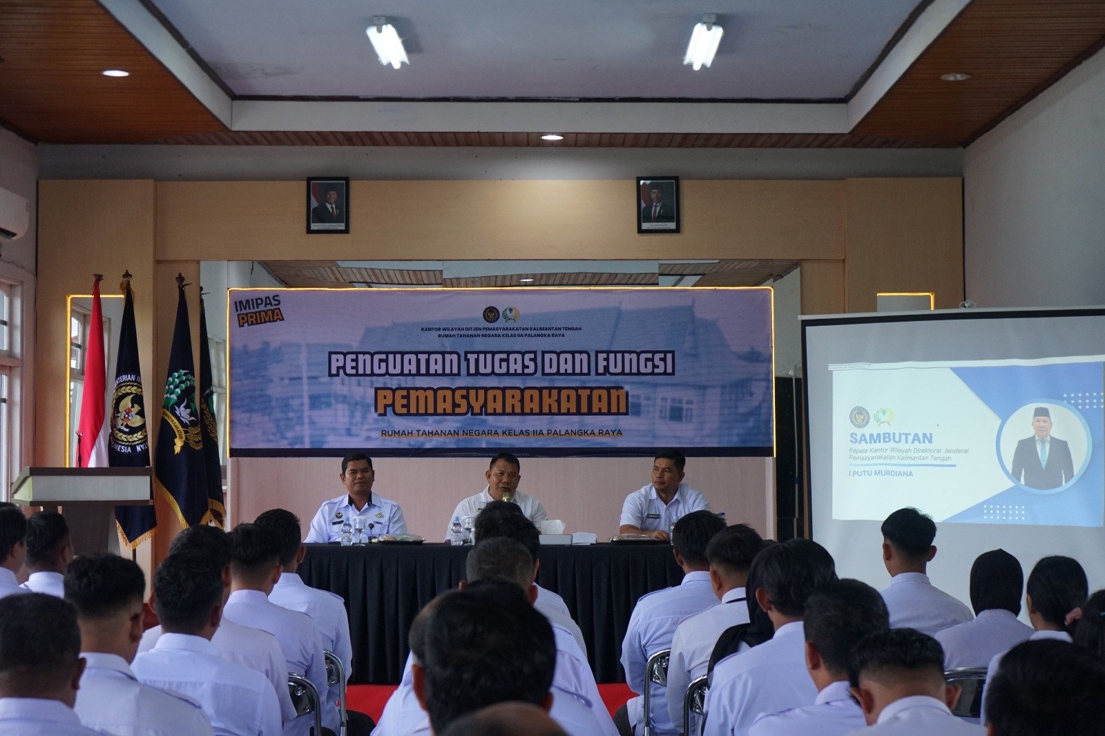 Rutan Palangka Raya Mantapkan Integritas Lewat Penguatan Tugas Pemasyarakatan dari Kakanwil Kemenkumham Kalteng