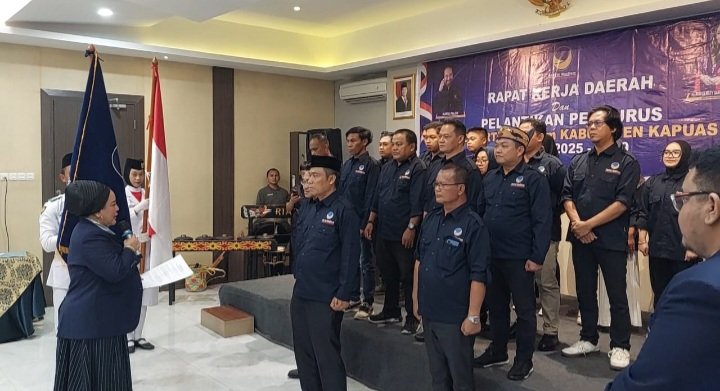 Pengurus DPD NasDem Kapuas 2025-2029 Resmi Dilantik