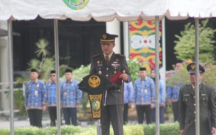 Pimpin Upacara Hari Bela Negara ke-77, Dandim 1016 Palangka Raya: Teguhkan Komitmen Persatuan Bangsa