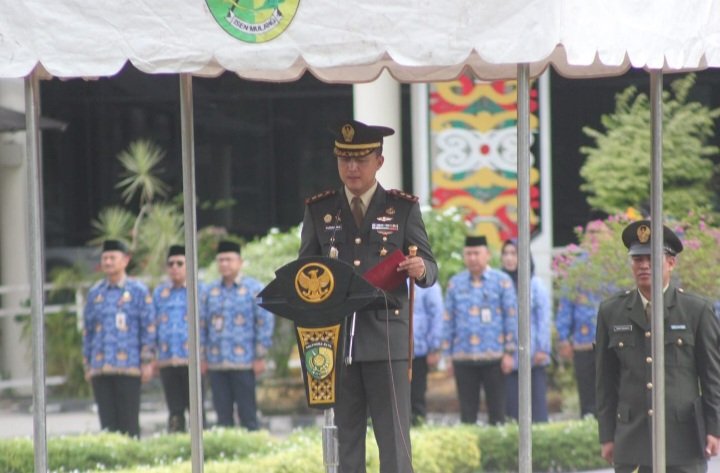 Pimpin Upacara Hari Bela Negara ke-77, Dandim 1016 Palangka Raya: Teguhkan Komitmen Persatuan Bangsa