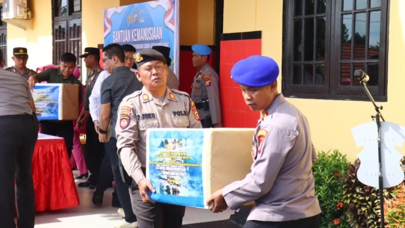 Kapolres Kobar Berangkatkan Bantuan Kemanusiaan untuk Korban Bencana di Aceh, Sumut, dan Sumbar
