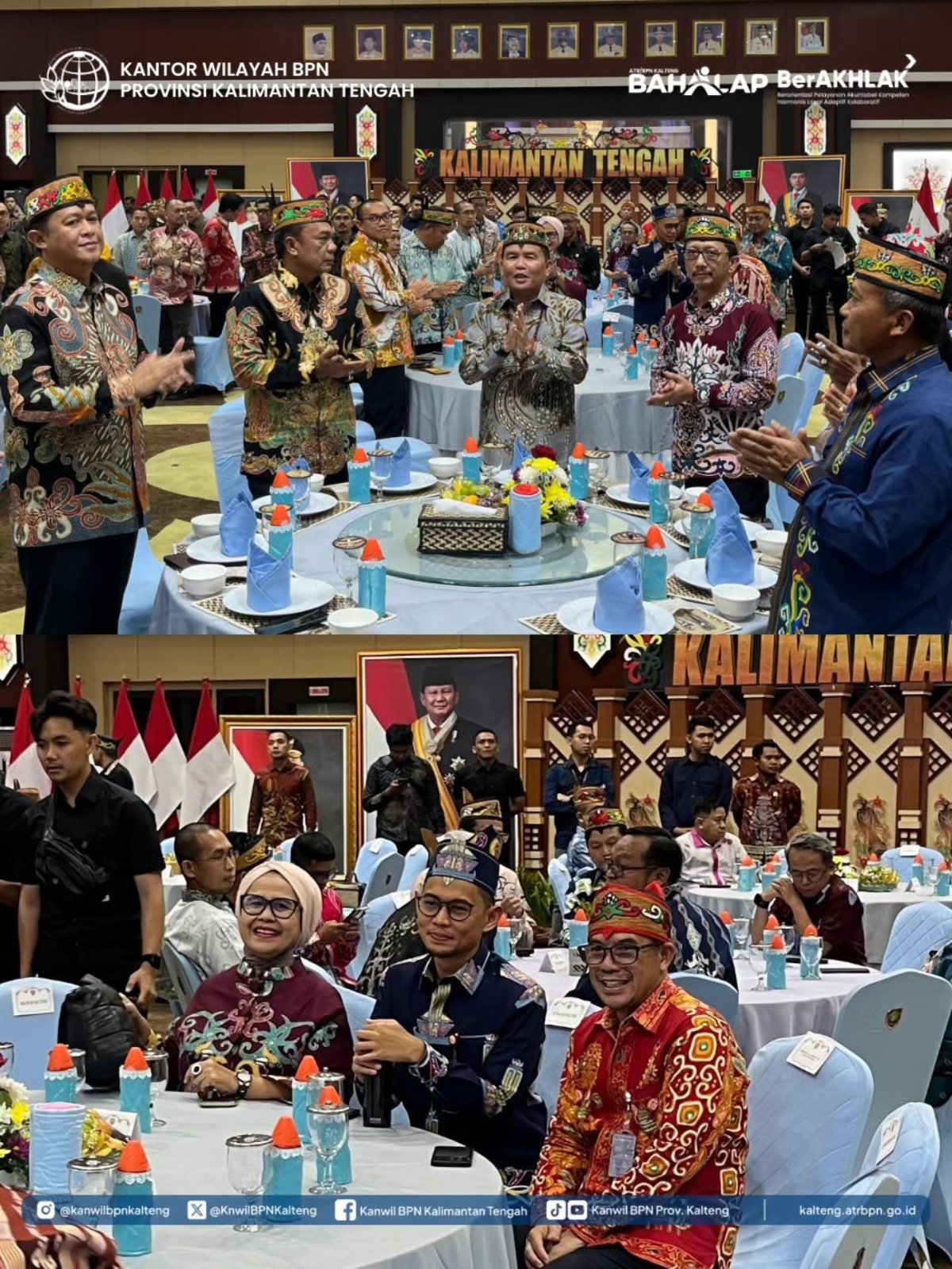 Nuansa Kebersamaan Warnai Pisah Sambut Kajati Kalteng, Kepala Kanwil BPN Fitriyani Ikut Memberi Penghormatan