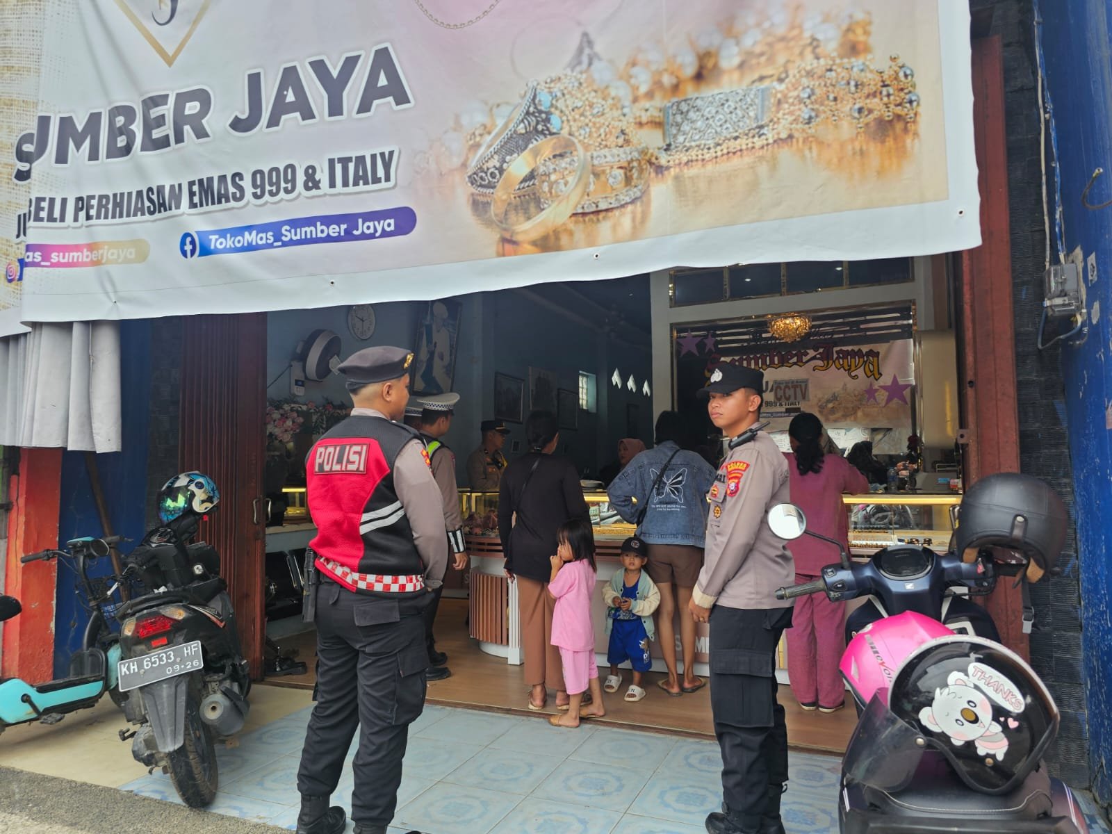 Patroli Akhir Pekan, Polres Gunung Mas Perkuat Pengamanan Titik Strategis Kuala Kurun